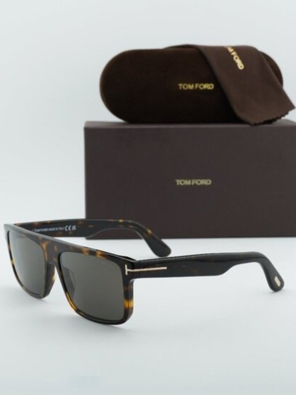 Tom Ford Philippe-02 FT0999 52A Square Sunglasses - Dark Havana/Smoke